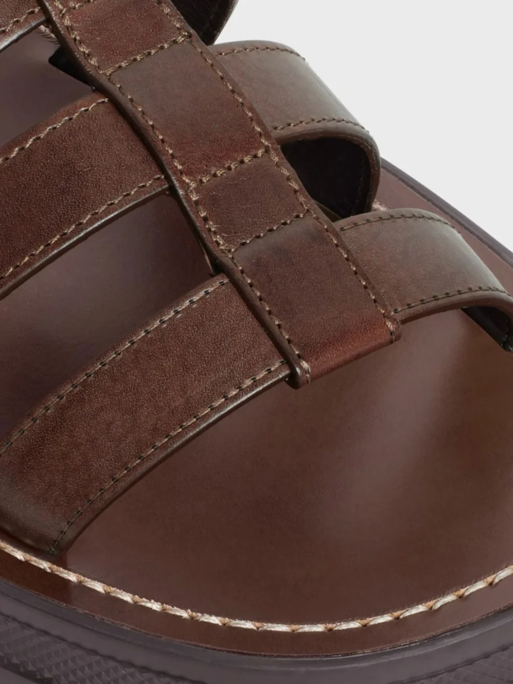 CELINE CLEA TRIOMPHE SANDAL IN CALFSKIN - VEGETAL TANNING - Picture 4 of 11